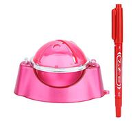 KOSDFOGE Golf Ball Liner Marker Alignment Tool for Better Angle Training, Red Blue Plastic Pen Accessory (Pink)