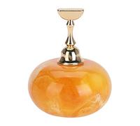 KOSDFOGE Magnetic Nail Art Display Stand Holder Durable for Professional Salon and DIY at Home Golden Base (Amber + 1 golden base)