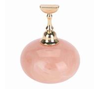 KOSDFOGE Magnetic Nail Art Display Stand Holder Durable for Professional Salon and DIY at Home Golden Base (Pink + 1 gold base)