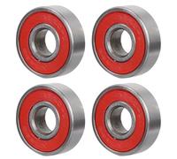 KOSDFOGE Miniature Skate Roller Ball Bearings Kit Stable Durable High Performance Long Life for Skateboards Inline Skating Scooter (Red Cover ABEC-7)