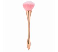 KOSDFOGE Nail Dust Brush Powder Dust Remover Nail Art Manicure Tool Large Size for Personal Use and Salon Gold Gift (Rose Gold)