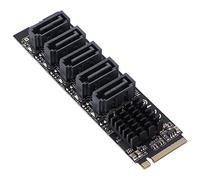 KOSDFOGE PH56 M2 PCIE 3 5 porte Scheda Adattatore di Espansione Disco Rigido Supporto Funzione PM Accessori per Computer Compatibili con Dischi Rigidi Unità a Stato Solido