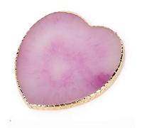 KOSDFOGE Resin Heart Styling Nail Art Palette Colorful Paint Drawing Dish Portable Tool for Nail Artists Pink Blue Purple Gray (Viola)