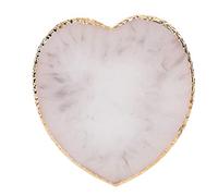 KOSDFOGE Resin Heart Styling Nail Art Palette Colorful Paint Drawing Dish Portable Tool for Nail Artists Pink Blue Purple Gray (Grigio)