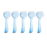 KOSDFOGE Soft Nail Dust Cleaning Brush Nail Art Powder Removal Brushes Manicure DIY Tool for Professional Beginners 5pcs (Blue)