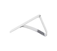 KOSDFOGE Stainless Steel Tablecloth Clamps Durable Desk Cloth Clips for Home Wedding Party Rose Gold Silver Golden (Silver)