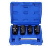 KOSDFOGE Wheel Nut Extractor Set Professional Lug Lock Remover Kit 17mm 19mm 21mm 22mm Socket Case Ideal For Mechanics And DIY Enthusiasts