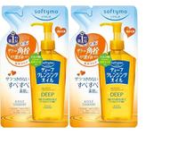 Kose Softymo Deep Olio detergente struccante, confezione da 2 ricariche da 200 ml, Made in Japan