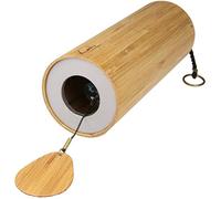 Koshi Carillon a vento in bambù color argento, 16,5 x 6,3 x 16,5 cm