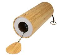 Koshi Carillon a vento Ignis sintonizzati in bambù color argento 16,5 x 6,3 x 16,5 cm
