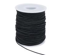 KOSHIFU Filo Elastico Braccialetti Cordoncino Elastico per Bracciali 1mm Corda di Filo Elastico per Perline Collana Braccialetto Gioielli Fai da Te Nero 100m