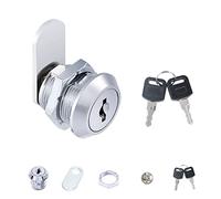 KOSHIFU Serratura per Cassetta Sicurezza Postale 16mm con 2 Chiavi a Camme Armadietto Metallico Archivi Ufficio Scrivania