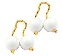 Koshkash, 2 Paia Di Aslatuas Rhythm Balls, Rhythm Sand Balls Kashaka Jitterbugs, Strumenti A Percussione Africani Azionati A Mano Per Adulti E Ragazzi Alle Prime Armi Che Possono Suonare Facilme,White