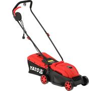 Tosaerba elettrico 1200 W con motore a induzione, larghezza di taglio 32 cm, altezza regolabile a 3 livelli, cesto di raccolta da 30 l, cura del giardino, durevole, silenzioso