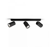 PHILIPS CONSUMER SPOT KOSIPO 3XGU10 DA INTERNO IP20 IN METALLO COLORE NERO 50593
