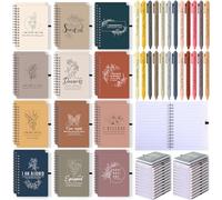 Kosiz Set da 72 pezzi/36 regali di affermazione positiva, per donne e uomini, diari a spirale con penne, quaderni motivazionali, regali per il rientro a scuola, per studenti, dipendenti, colleghi