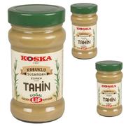 Koska Pasta di sesamo (tahini) Tahina marrone - specialità aromatica, tipicamente araba o orientale 300 grammo x 3 STÜCK