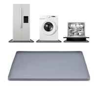 KOSLEOW Tappetino in Silicone per Lavatrice e Frigorifero, Copri Lavatrice 60x60 cm, Impermeabile con Bordo Rialzato 2 cm, Antiscivolo Antivibrazione per Elettrodomestici