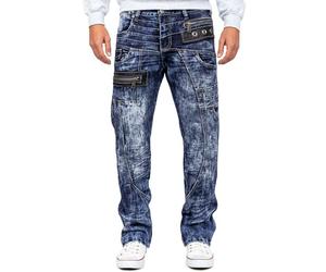 KOSMO LUPO Herren Jeans KM012 Blau W32/L32