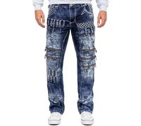 KOSMO LUPO Herren Jeans KM8006 Blau W31/L32