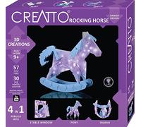 Kosmos 03669 - Puzzle 3D a Forma di Cavallo, Colore: Argento