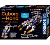 KOSMOS 617134 Cyborg Hand - Manuale robot idraulico XXL regolabile, adatto per mancini, scatola per esperimenti per bambini dai 10 ai 14 anni, istruzioni multilingue (lingua italiana non garantita)