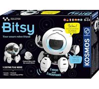 Kosmos 617424 Bitsy - Il Tuo Intelligente Amico Robot, Robot per Bambini, controlla Bitsy con Il clicker sonoro, Scatola degli esperimenti da 8 a 12 Anni, Istruzioni multilingue