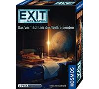 Kosmos 682828 Exit - Il Gioco - L'eredità del Viaggiatore Mondiale, Livello: Gioco avanzato, Escape Room, Exit Game per 1-4 Giocatori dai 12 Anni, Un Gioco di società Unico