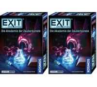 Kosmos 683689 Exit - Il Gioco - L'Accademia delle Arti magiche, Livello: Principianti, Escape Room Game, Exit Game per 1-4 Giocatori dai 10 Anni, Un Gioco di società Unico (Confezione da 2)