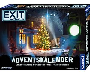 KOSMOS 683702 EXIT - Il gioco - Calendario dell'Avvento: la stella scomparsa di Hollywood con 24 emozionanti puzzle a partire dai 10 anni, gioco di fuga prima di Natale