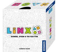 Kosmos 684761 Linx, Divertente Gioco di Famiglia, Divertente Combinazione dei Classici Tic Tac Toe & Forbici, Pietra, Carta