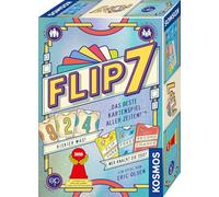Kosmos 685430 Flip 7, gioco di carte con principio Black Jack veloce e semplice, per 3-18 persone dagli 8 anni, gioco per grandi gruppi, edizione tedesca