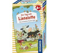 Kosmos 712792 UN GIORNO CON Liselotte - Puzzle & Gioco per bambini della serie di libri di immagini, divertente avventura della fattoria con meccanismo a cubetti, favorisce la concentrazione, per 2-4