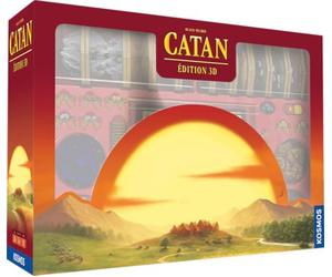 Kosmos Asmodee Catan: 3D Edition Deluxe - Giochi da tavolo - Giochi da tavolo - Giochi di strategia - Gioco di sviluppo a partire da 10 anni - 3 a 4 giocatori - Versione francese