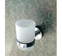 Kosmos Chrome Porta Spazzolini con Supporto Cromato Tazza Portabicchiere