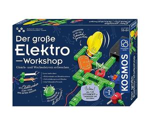 Kosmos-Il Grande Laboratorio Elettrico Scatola per esperimenti, Colore Black, 42 x 29.5 x 6.4 cm, 620820