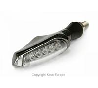 KOSO LED lampeggiante illimitato nero opaco/traslucido universale venduto singolarmente