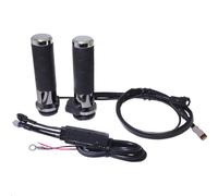 Koso North America AX068M00 Manopole Riscaldate Titan-X Throttle-By-Wire - Cromo