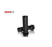 KOSO riscaldato impugnature Titan-X per Harley Davidson con interruttore integrato, nero, nero