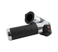 KOSO, set di manopole riscaldate Titan-X. Cromate 96-22 H-D con doppi cavi de...