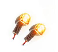 Koso Universale Moto Indicatori LED Nano Nero Opaco Contrassegno E Paia
