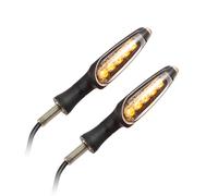 Koso Universale Moto Indicatori LED Unlimited, Nero Opaco Contrassegno E Paia