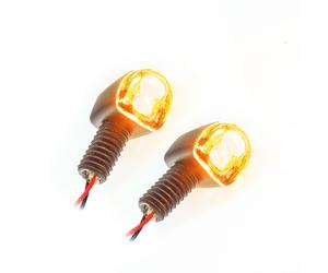 KOSO Universale Moto LED Indicatori NANO Nero Opaco E-Approvato Coppia