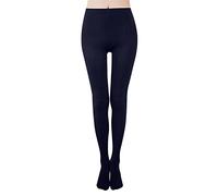 kosopse Leggings da donna in cotone - in pile, da donna, foderati, collant termici, taglie forti, spessi, in lana, da corsa, invernali, per ragazze, Blu, S