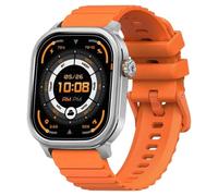 Kospet Pulse Bluetooth 45mm AMOLED Argento Cinturino Arancione IP68 SpO2 Pulsossimetro SOS