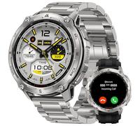 KOSPET Smartwatch TANK T4 Special Edition da uomo, GPS e mappa offline | Robusto acciaio inossidabile, 10 ATM, Walkie Talkie, 45M Apnea/Immersione subacquea, chiamata Bluetooth, frequenza cardiaca