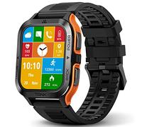 KOSPET Smartwatch Uomo, 60 Giorni di Batteria Extra-Lunga, Smart Watch Militare Robusto, 50M Impermeabile, Bluetooth (Risposta/Chiamate), 1.85" HD Display, AI Voice/24H Sleep Monitor (Arancione)
