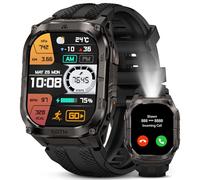 KOSPET TANK M4 Special Edition Smartwatch Uomo,Rugged AMOLED 1,96",GPS con Mappe Offline,Subacqueo 10ATM Freediving,Batteria 50 Giorni,Chiamate Bluetooth (Nero inchiostro, M4C)