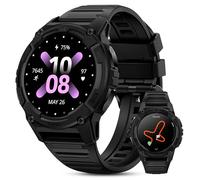 KOSPET TANK S2 GPS Smartwatch Uomo Donna, Resistenza Acqua 5ATM, Bussola/Barometro/Altimetro, 170+ Modalità Sportive, Monitoraggio Sonno, Frequenza Cardiaca e SpO2, Compatibile Android e iOS (Nero)