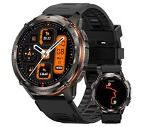 KOSPET Tank T3 Ultra 2 Smartwatch da Uomo, Orologio Militare con GPS, Impermeabile 5 ATM, Schermo AMOLED HD da 1,43 Pollici, Oltre 170 Modalità Sportive, Compatibile con Android/iOS Nero